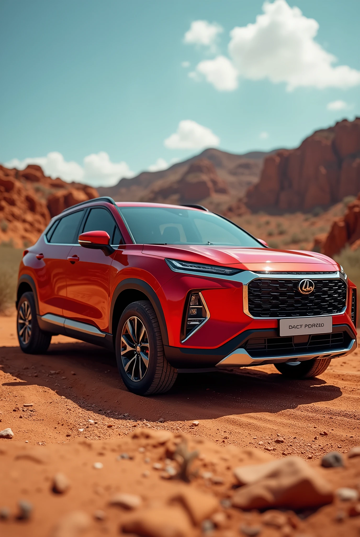 I'm impressed with your creation, LnF automobile vermelho, LnF , well defined image, dirt floor, 4K, ultra HD, well-defined lines, automobile