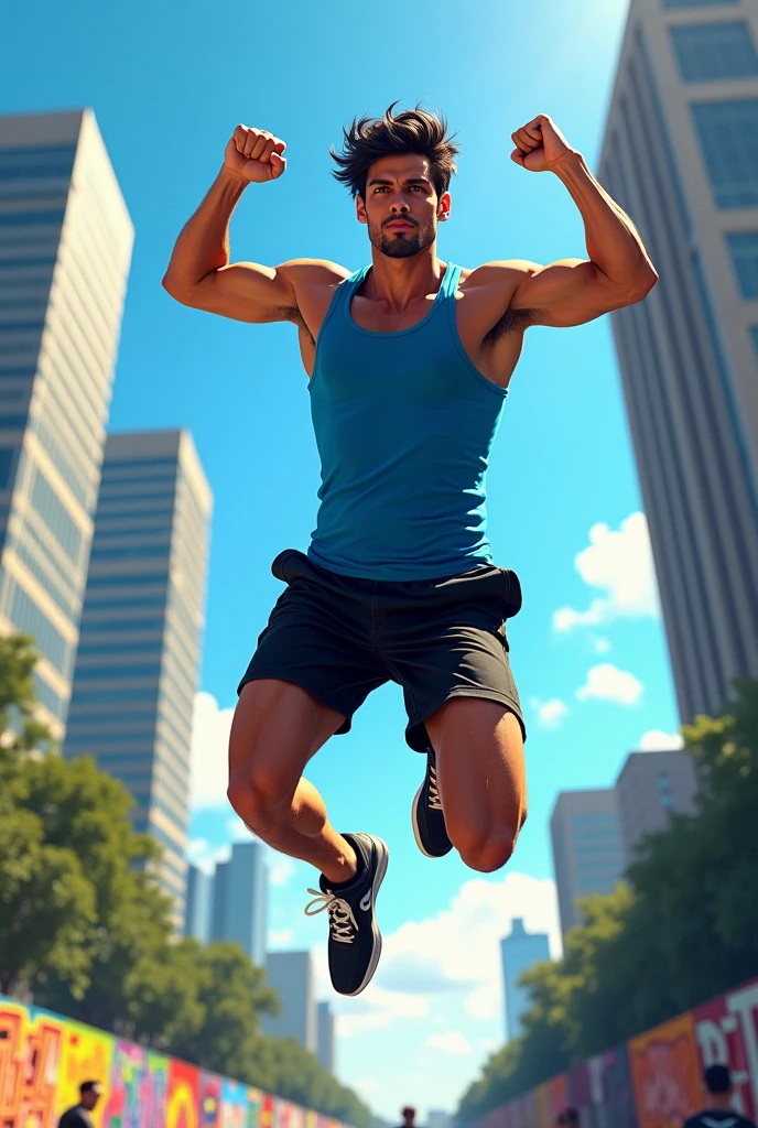 man jumping