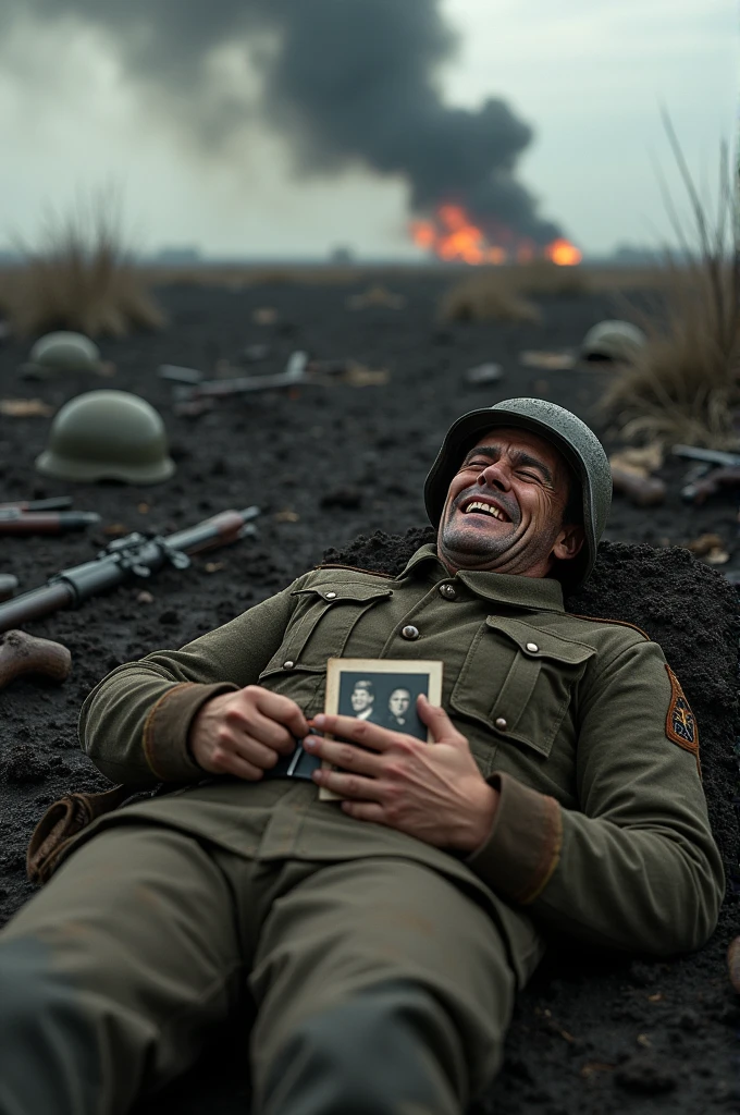 Wounded soldier
German
In battle field