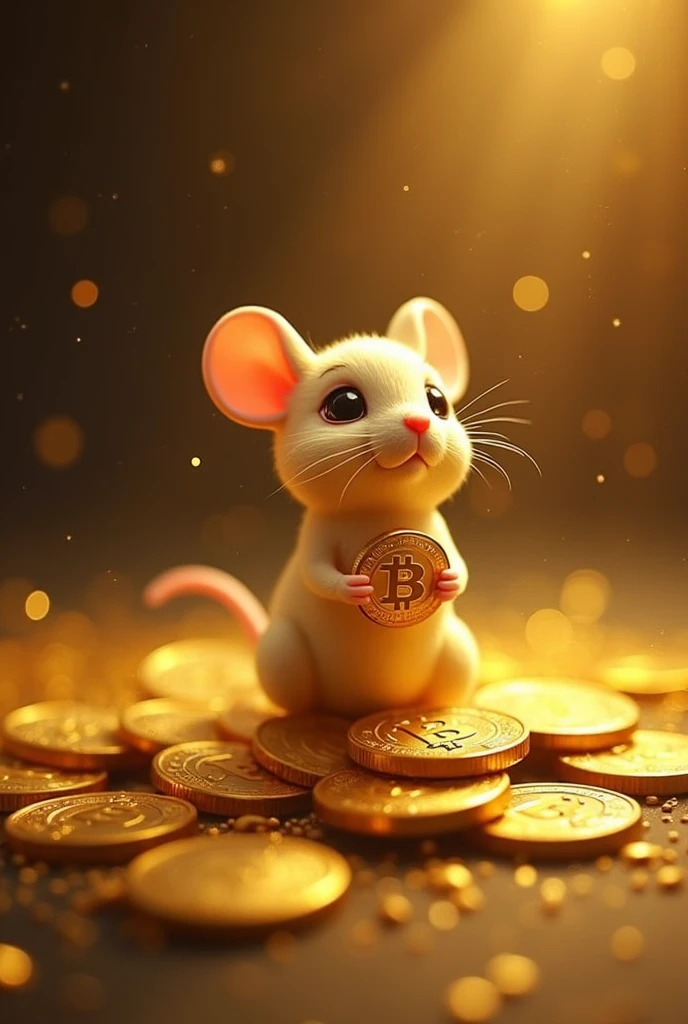 Pile of gold, Gold coins, mouse, Gold coins이 하늘에서 쏟아진다. Dazzling golden, golden light, The Golden Box, Gold Coin,