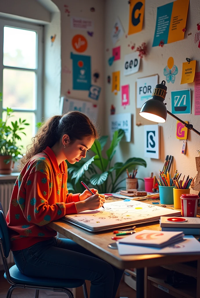 a unique and eye-catching image about "logo creation"