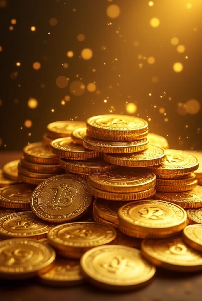 Pile of gold, Gold coins, cattle, Gold coins이 하늘에서 쏟아진다. Dazzling golden, golden light, The Golden Box, Gold Coin, 