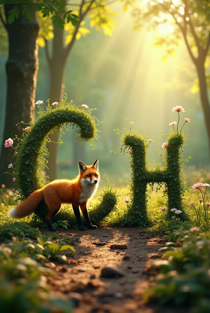 LETTERS, c, O, h, elegant, animal tracks