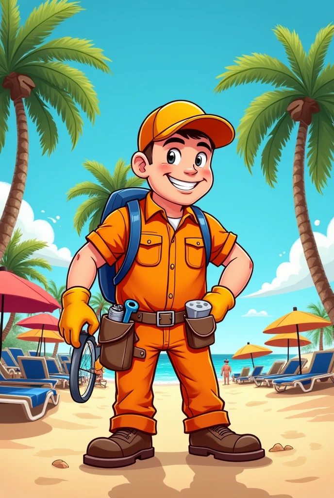 Create a comic about maintenance in the tourism area