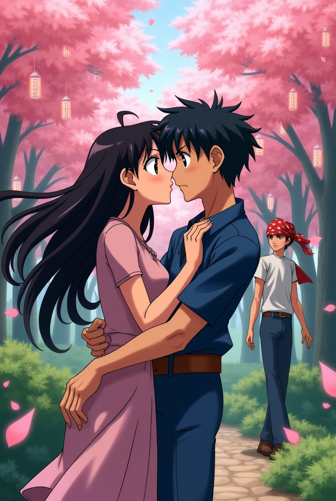 Akane Tendo kisses Ranma 1 with Ryoga./2 