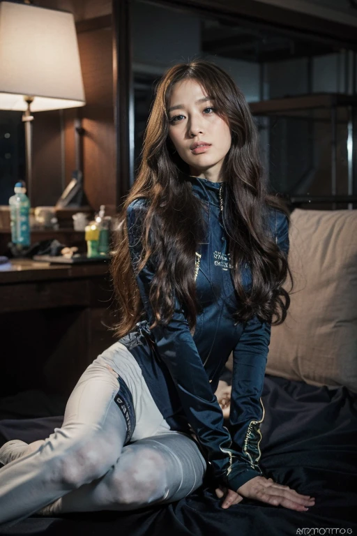 Spacecraft里,(best quality, masterpiece, 超high resolution),((Original Photography:1.3)), (Reality: 1.3), RAW photos, ridiculous,Dramatic,Mechanical background, Spacecraft,A woman,(((Tight spacesuit))),Full body portrait,Space movie stills,best quality, Dramatic, (Realistic photos:1.3), (High Detail Skin:1.2), 8k, Digital SLR Camera, high quality, high resolution, Optimal ratio, (Reality:1.3), Real face,Exquisite eyes,True skin texture,stunning beauty,Very detailed details of the face,long hair, Perfect body,Beautiful long legs,站在Spacecraft里,You can see the starry sky of the universe outside the window of the space station.,Spectacular space