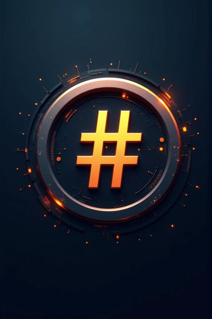 Currency logo logon .Naam. .S. The shape of the logo will be round Hash will be in the middle of the logo