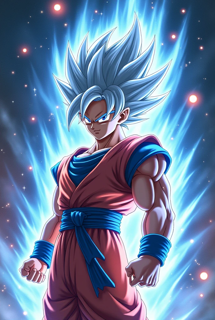 3D wallpaper image for cell phone of Goku instinct