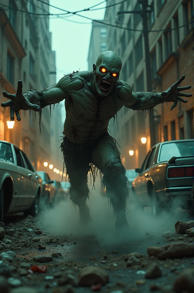 Zombie attacking 