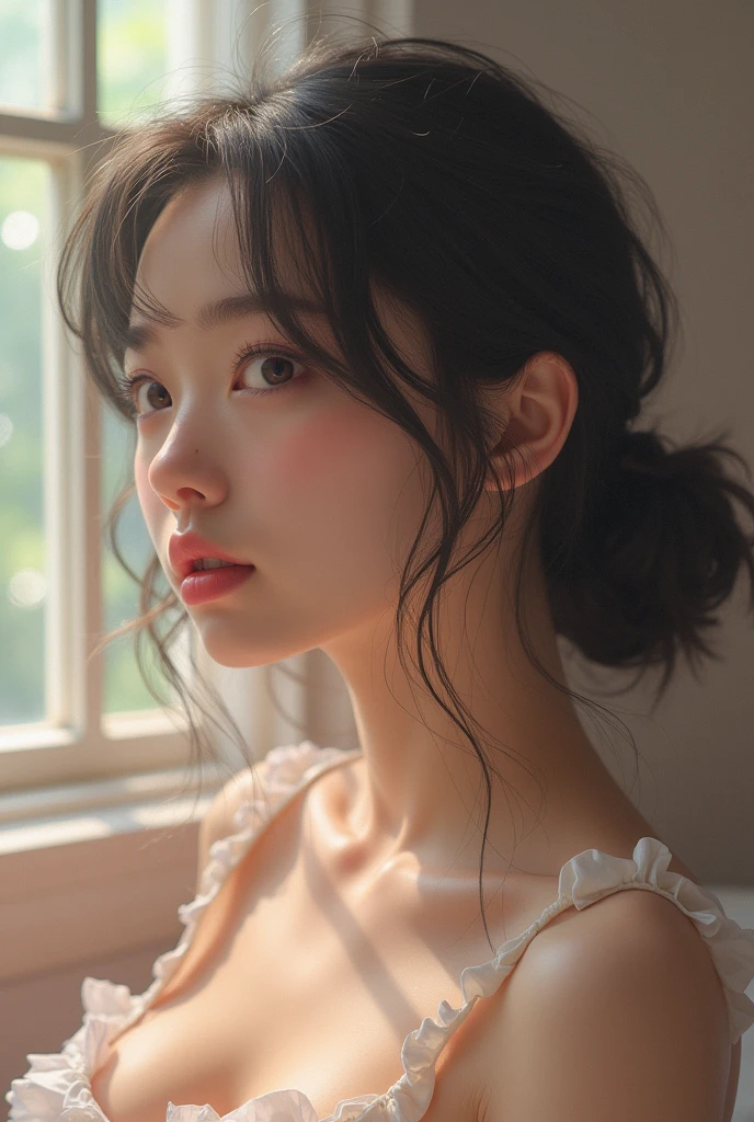 {{{{{3,318 trillion pixels high resolution, nsfw, Realistic scenery and lovely Japanese girl who is moaning madly in a Cylindrical crystal soda flower herbarium filled with female hormones oil and soaking her, thicken the lips look pretty, Boobs are fluffy and bouncy, Tits that get rounder bigger her deep tight cleavage}}}}}, {{{{{Erotic-romantic in which her budding sexual desire is amplified more and more with the emotional drift of youth, detail of The panting face of a neat and cheerful girl loved by everyone, Her romantic deep panting depicted in detail}}}}},{{{{{she is soaking inside the Cylindrical crystal soda flower herbarium filled with female hormones cause the innocent girl to flush her face remains a girl only her body changes rapidly Her tits swell and she leans forward unable to support her own tits as her cute camisole encircles and forms two beautiful I-cup mounds, It's too cute and innocent to see her go into her own world nipples out mouth open panting, she is in magical in a Cylindrical crystal soda flower herbarium filled with female hormones, All the sexiness that's amplified inside her makes her gasp, her beautiful slender underbust, slender curvy cute waistline, an lewd fetish for lips and necks and waistlines, her clearer nip line from underbust to hips, gloomy straight wig, thick vivid lips}}}}},{{Extremely detailed}}, {{{{{Heroine girl with a pure and innocent aura has an overly sensitive, sexually unused body}}}}}