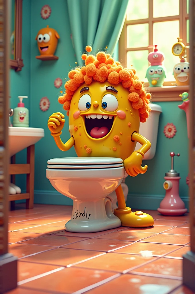 A skibidi toilet