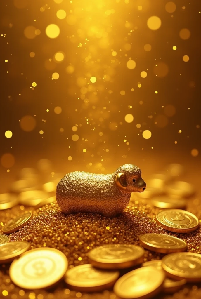 Pile of gold, Gold coins, ((sheep)), Gold coins이 하늘에서 쏟아진다. Dazzling golden, golden light, The Golden Box, Gold Coin,