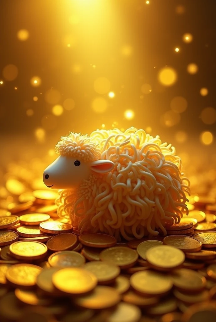 Pile of gold, Gold coins, ((sheep)), Gold coins이 하늘에서 쏟아진다. Dazzling golden, golden light, The Golden Box, Gold Coin,