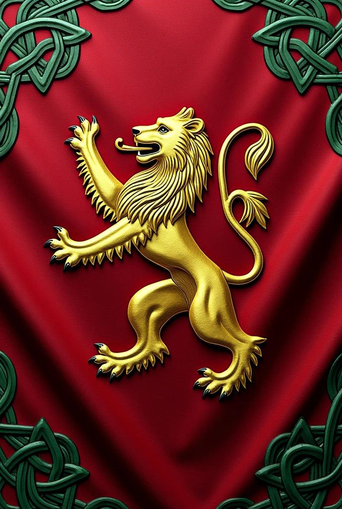Create the flag of a country that is European and with details that show strength and determination