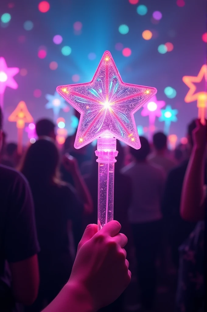 Do you have a kpop lightstick with a star that looks like this emoji?"💫🐚"