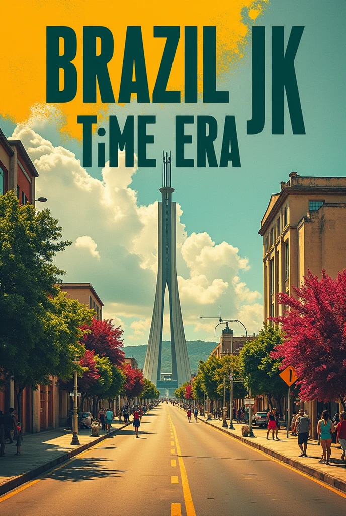 slide deck with the title written "Brazil in the JK era"