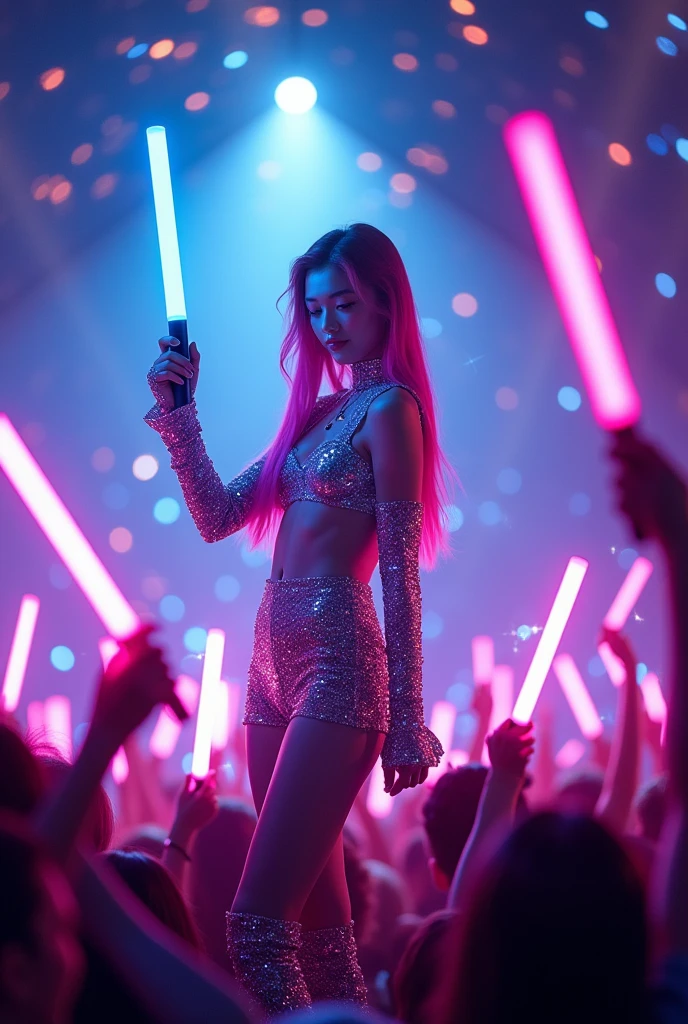 Haz un lightstick de kpop grueso