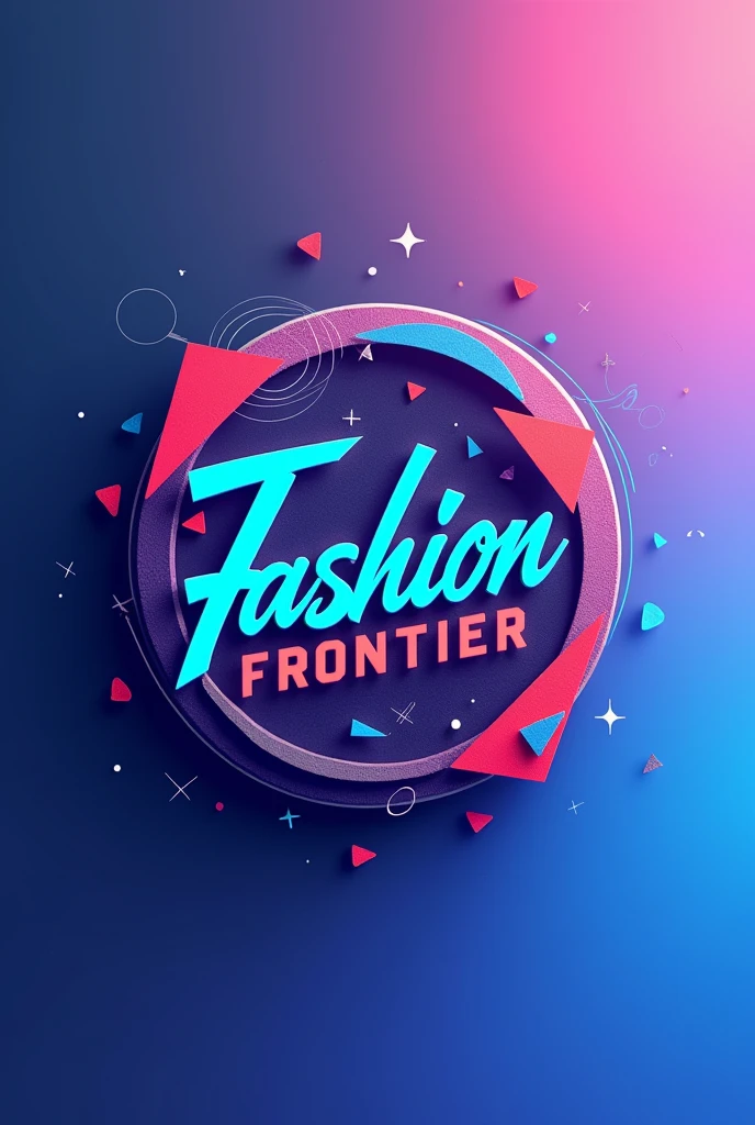 Fashion Frontier -HS Logo Design Mode-Oriented Original Sticker Close-up