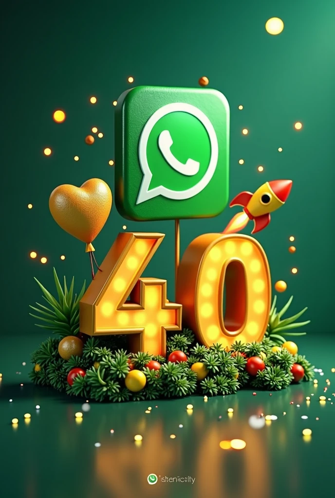 Whatsapp icon written: ERONILDES SANTOS 40 💛🚀 GRUPO DE AVISOS