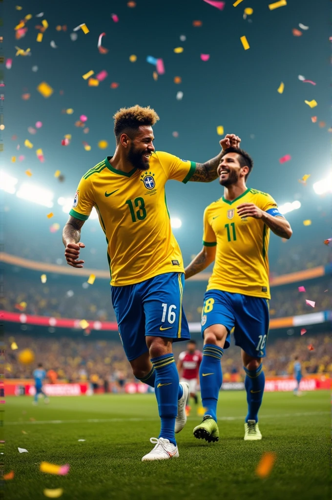 Neymar dancing for Messi

