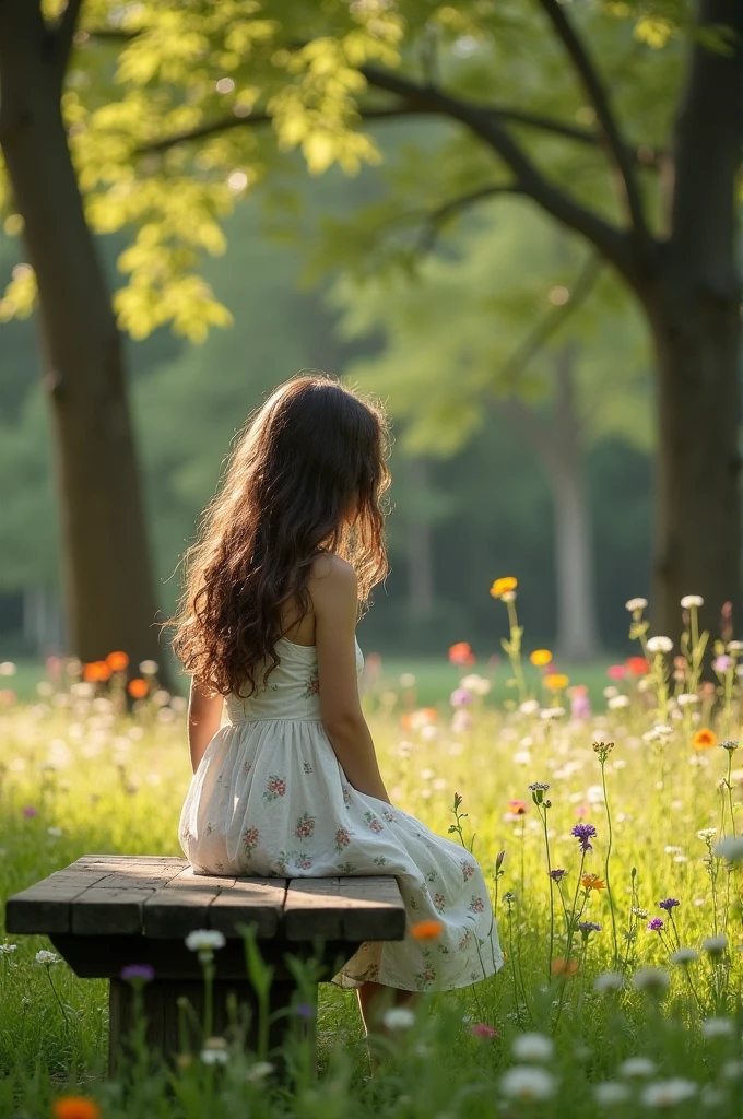 A picture of a girl alone