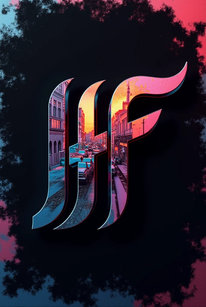 Fashion Frontier -HS logo letter design fashion original sticker