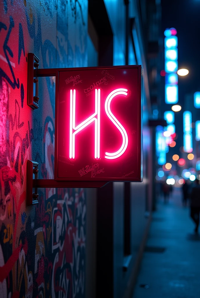 Fashion Frontier Signboard - HS logo letter design fashion original sticker