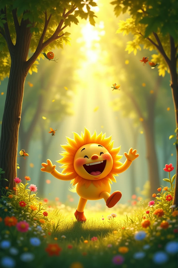 Sunshine laughing