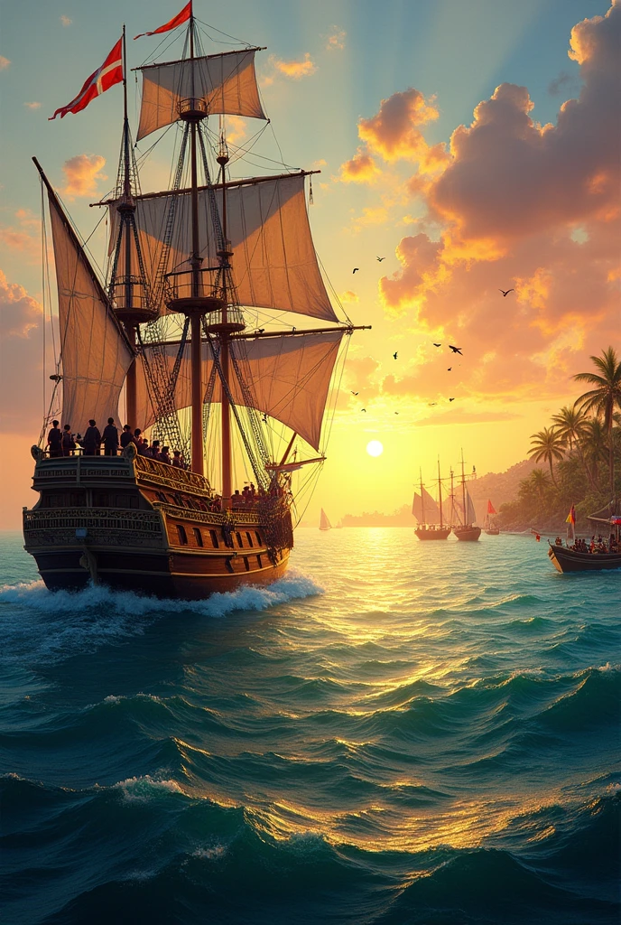 East India Company coming to India by ship