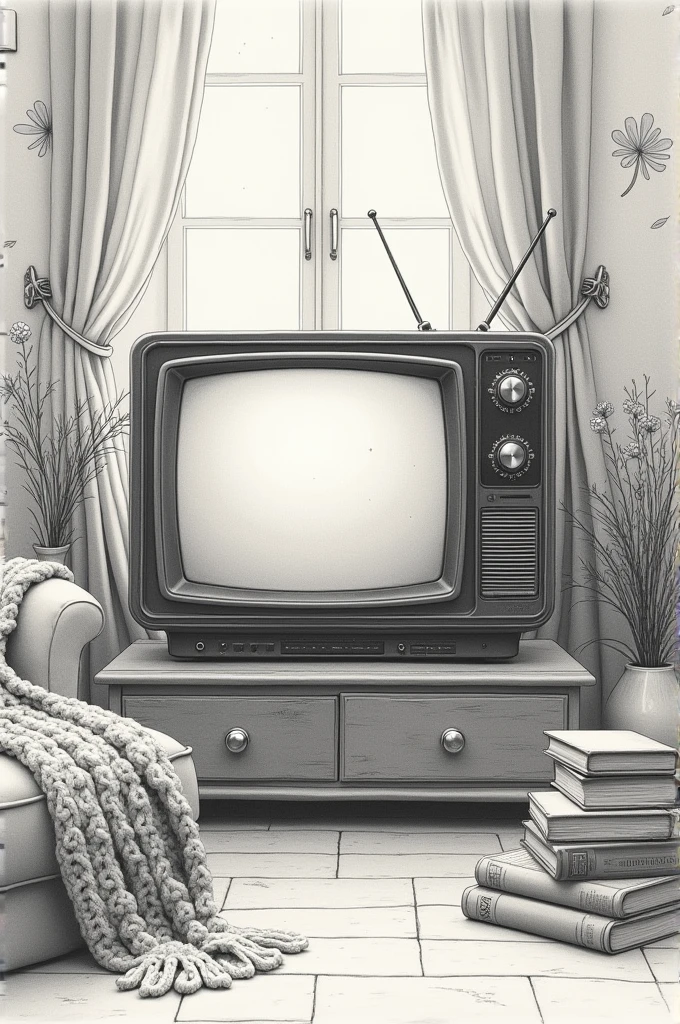 Pencil-drawn television