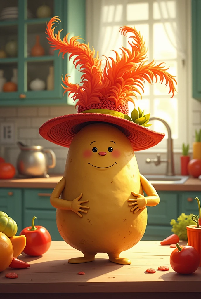 A potato with a hat, Don Dima's hat