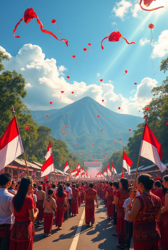 17th August ceremony for Indonesia