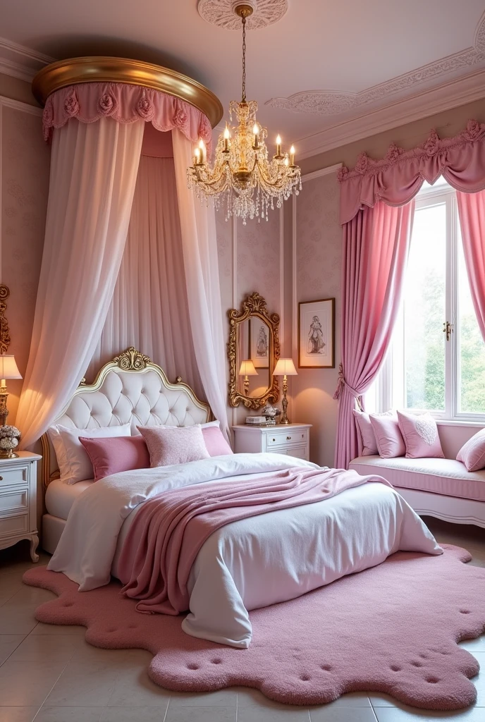 Realistic Princess room design for girls