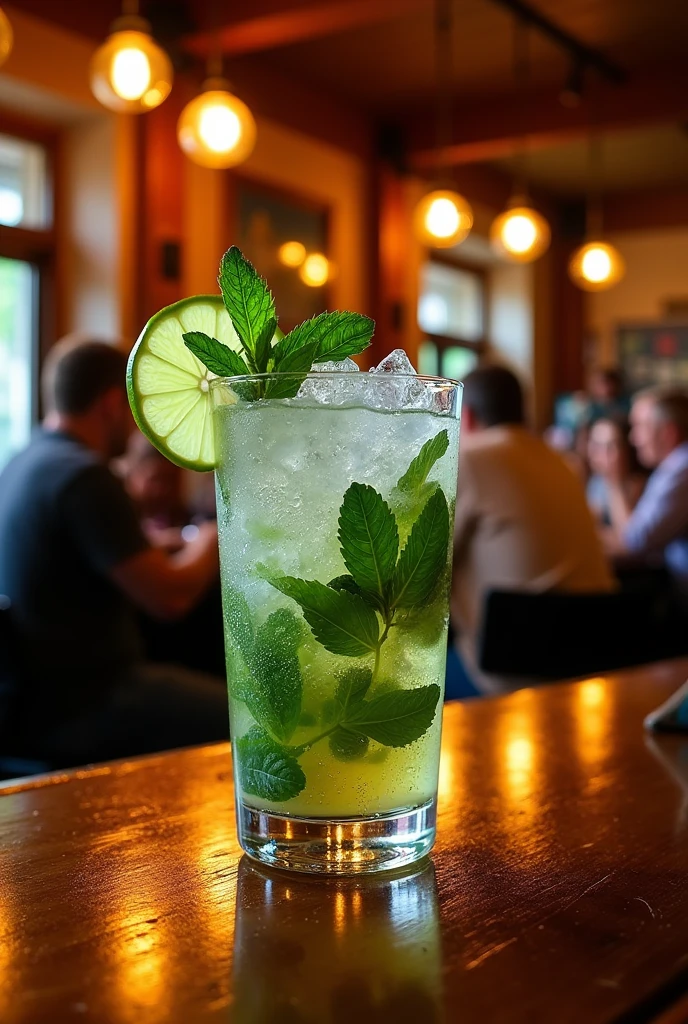 Mojito at the pub bar