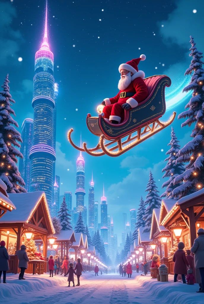 Futuristic Christmas world