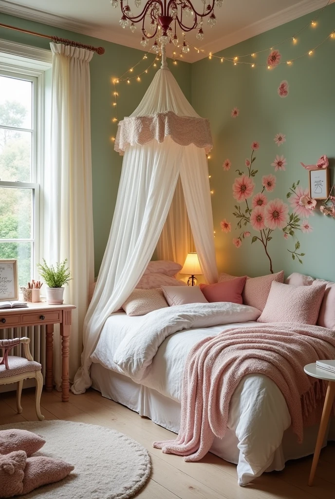 Realistic room design for girls