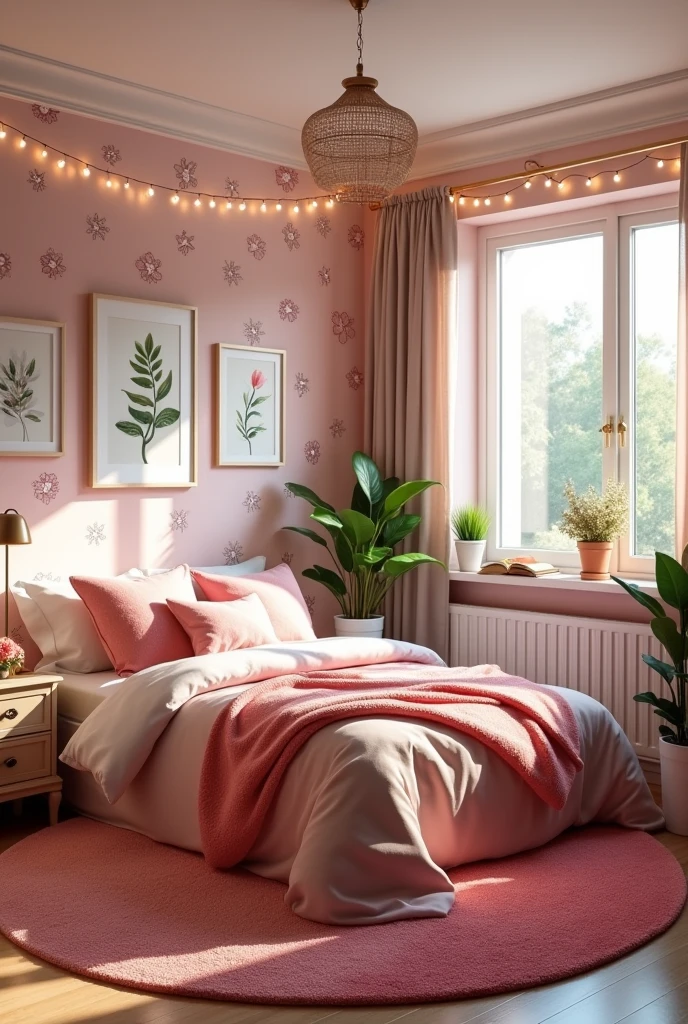 Realistic room design for girls