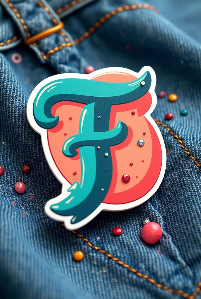 Fashion Frontie -HS logo letter design casual original sticker