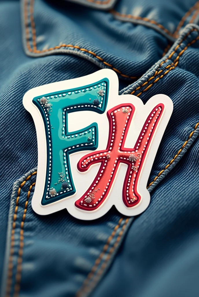 Fashion Frontie -HS logo letter design casual original sticker