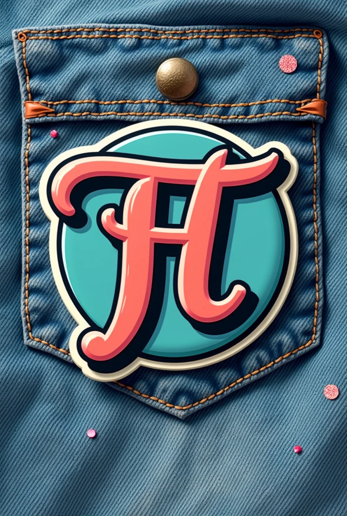 Fashion Frontie -HS logo letter design casual original sticker