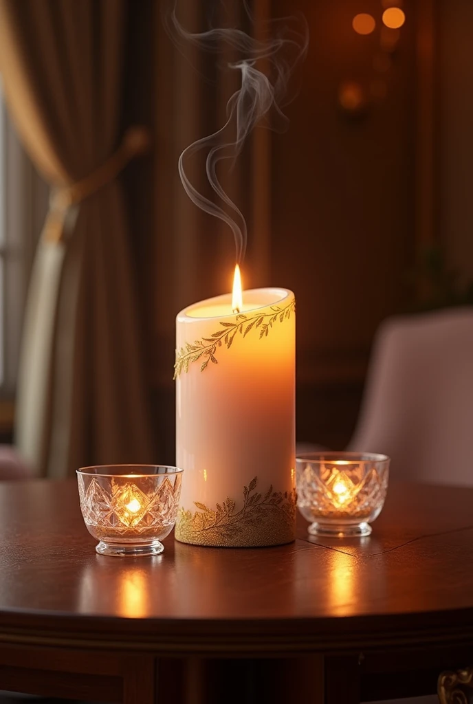(an elegant and refined candle