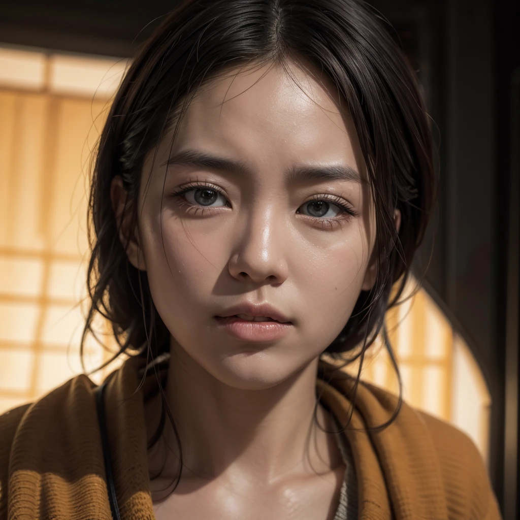 man, without barbarity, warm tones, Asian, hyperreal, 8k