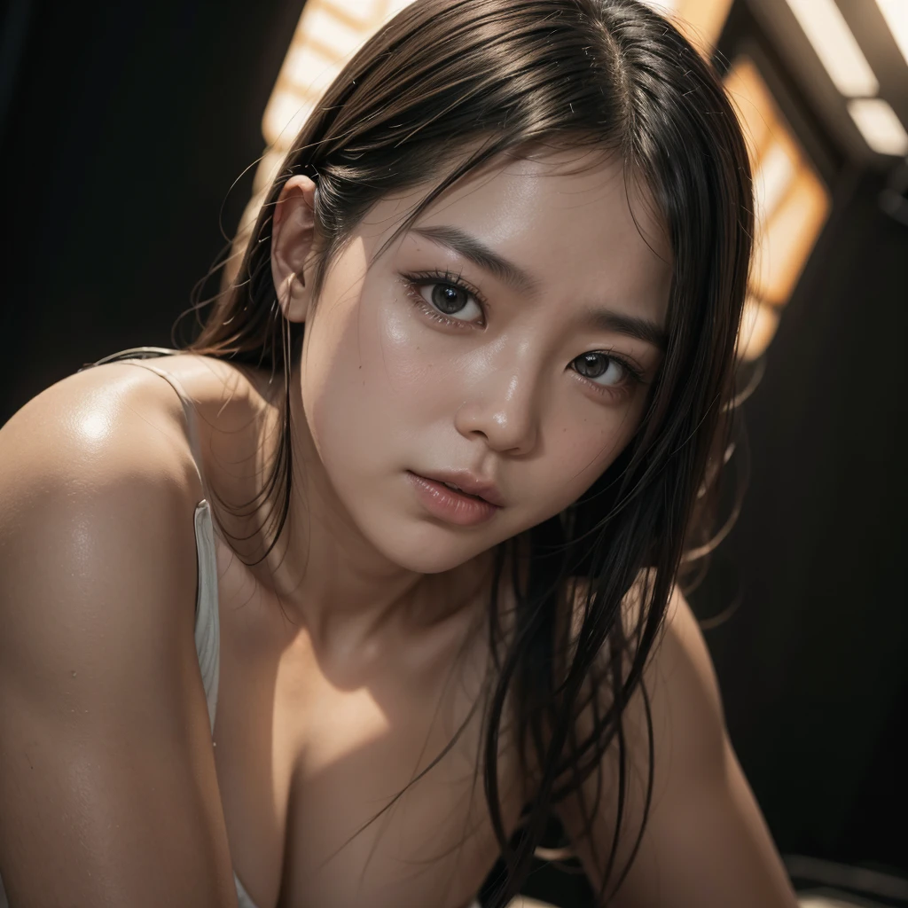man, without barbarity, warm tones, Asian, hyperreal, 8k