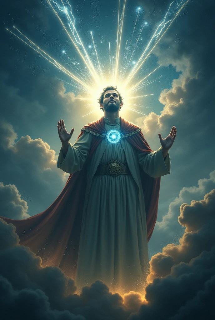 Saint John Bosco shooting laser beams from his eyes