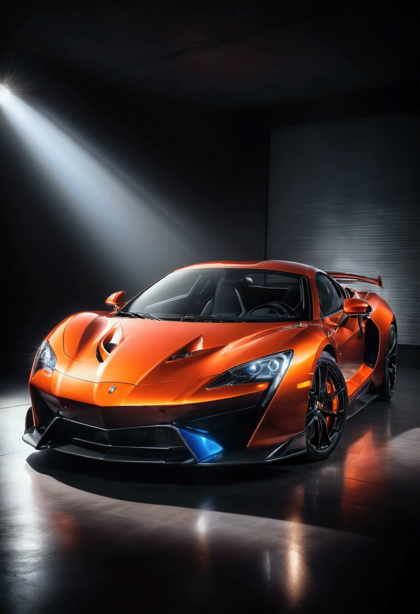 Car Photography, a sports car, detailed engine, supercar, dramatic lighting, cinematic angle, detailed reflections, glossy paint, high contrast, dynamic motion blur, shallow depth of field, cinematic atmosphere, professional photography, photorealistic, vibrant colors, studio lighting, masterpiece, best quality, very aesthetic, absurdres