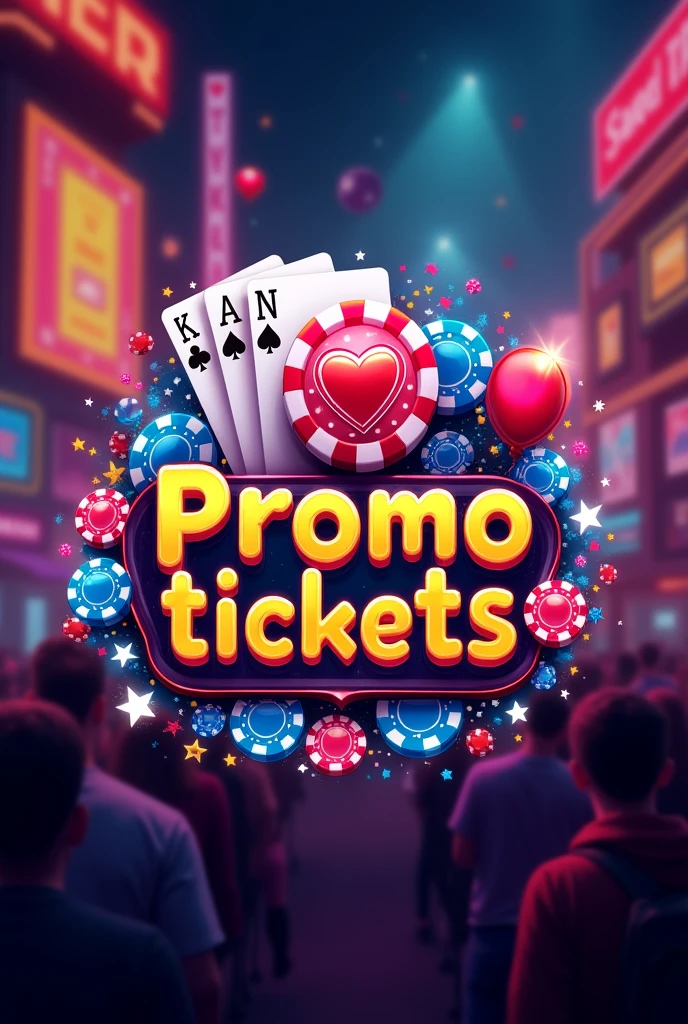 Opcioned Logo festival de promotickets tematica de casino