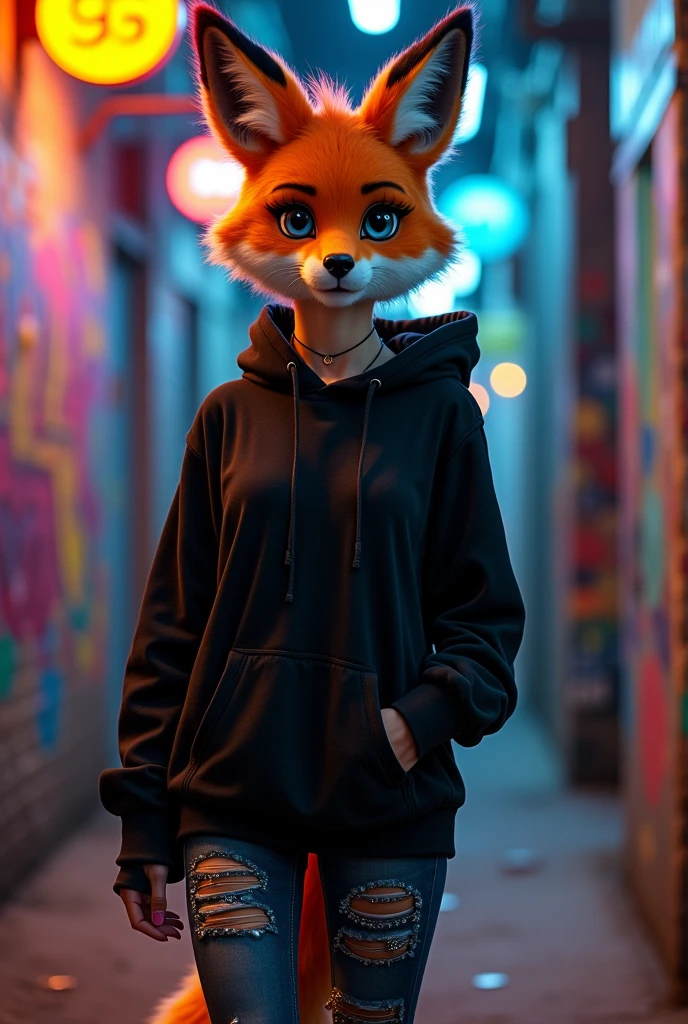 Furry fox girl big boobs emo