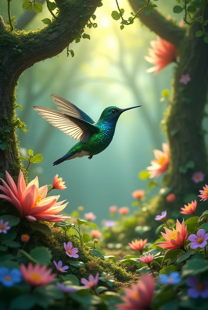 A hummingbird from a fairy world