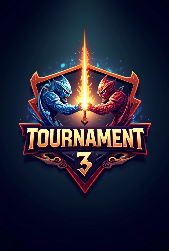 League Of Legends 1 vs 1 Tournament Logo, that says tournament 3 Edition