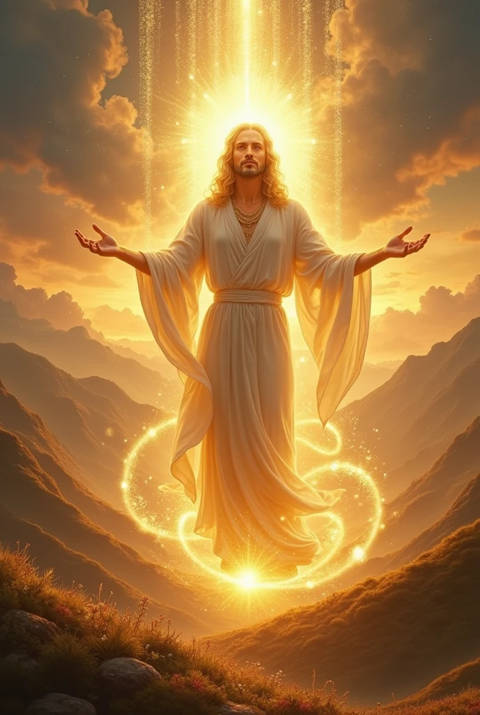 God, man full of light